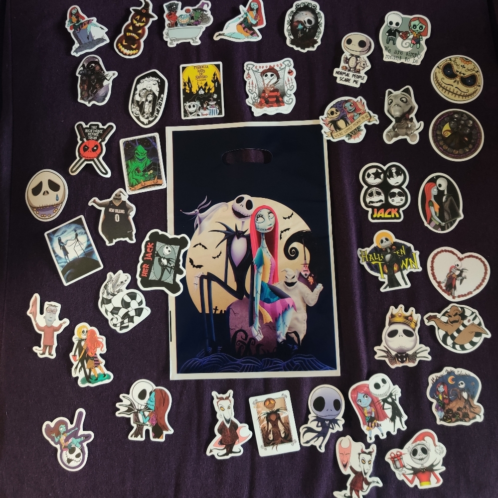$2 Goodie bag & 5 random stickers w/ any Nightmare Before Christmas Purchase
